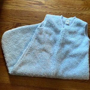 Light Blue XL fuzzy sleep sack